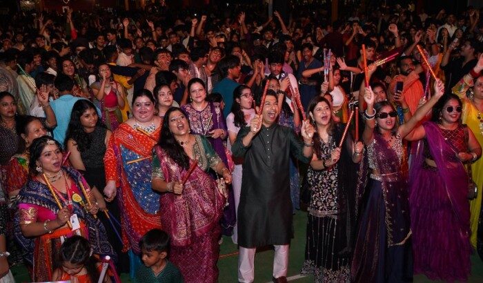 Colours, Culture & Celebration People Revel In Navratri Festivities GD Goenka Dandiya Night img